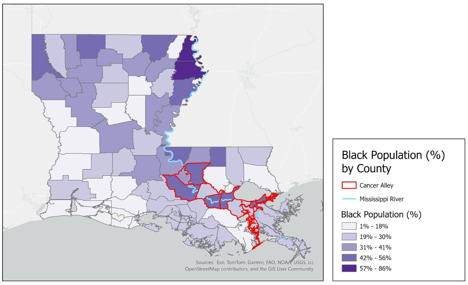 Racial Composition Across Louisiana Parishes