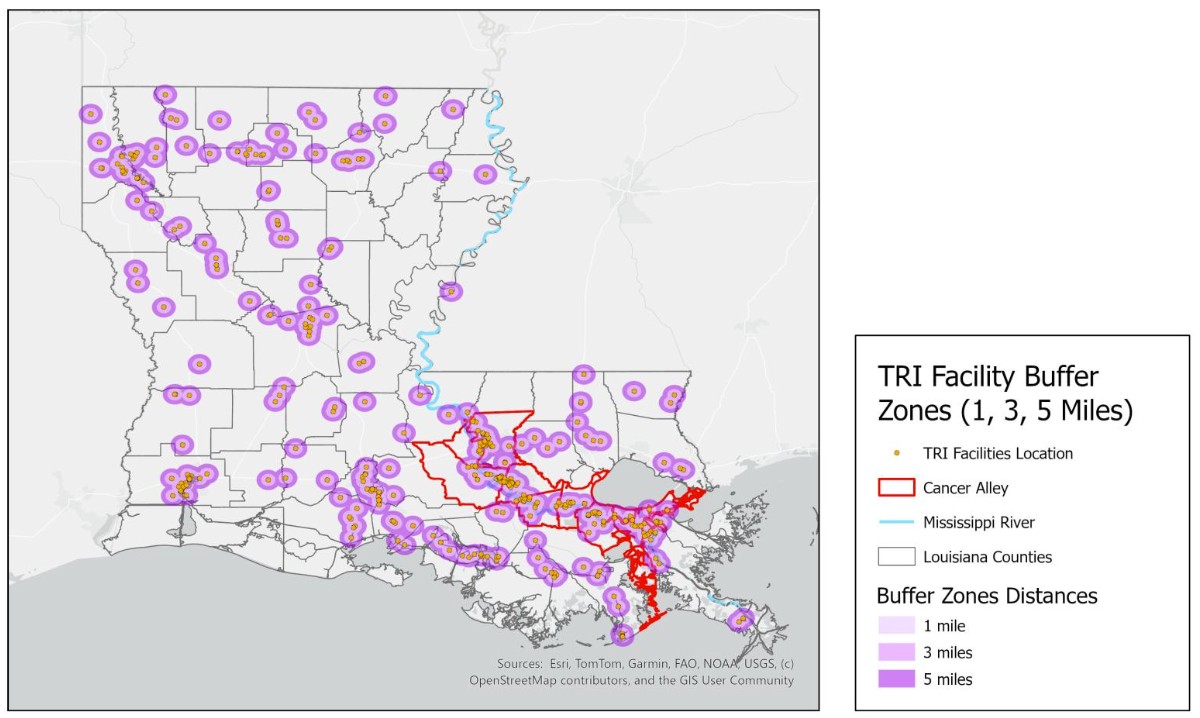TRI Facility Distribution and Emissions