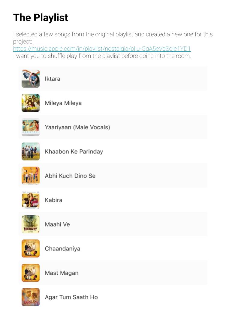 Music Playlist to Spatial Mapping